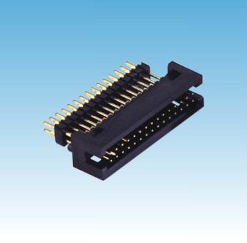 1.27mm简牛180度 加排针塑胶